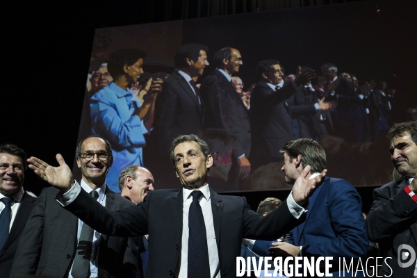 Meeting de Nicolas Sarkozy au Zenith.