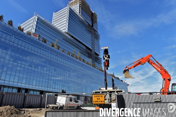 Chantier du futur Palais de Justice de Paris