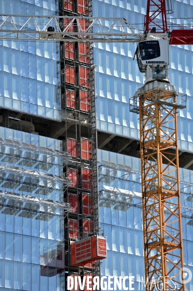 Chantier du futur Palais de Justice de Paris