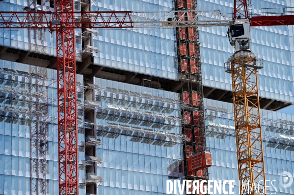 Chantier du futur Palais de Justice de Paris