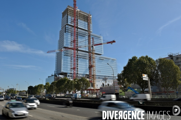 Chantier du futur Palais de Justice de Paris