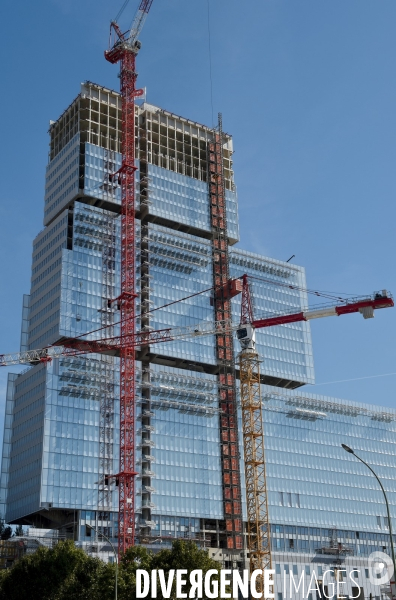 Chantier du futur Palais de Justice de Paris