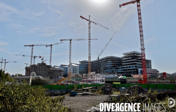 Travaux du futur quartier Clichy Batignolles de Paris