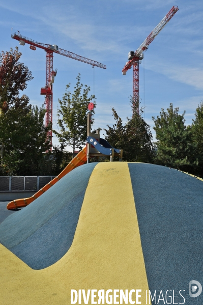 Travaux du futur quartier Clichy Batignolles de Paris