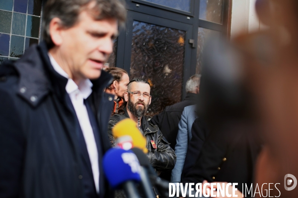 Arnaud Montebourg rencontre les organisations syndicales d Arcelormittal Florange