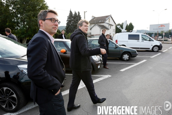 Arnaud Montebourg rencontre les organisations syndicales d Arcelormittal Florange