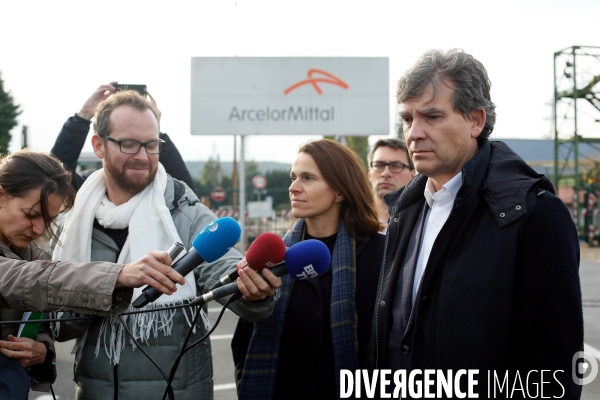 Arnaud Montebourg rencontre les organisations syndicales d Arcelormittal Florange