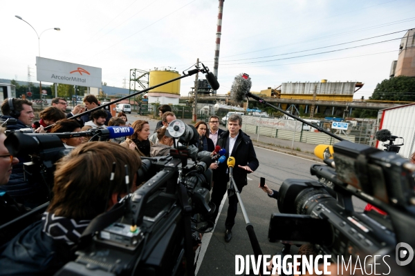 Arnaud Montebourg rencontre les organisations syndicales d Arcelormittal Florange