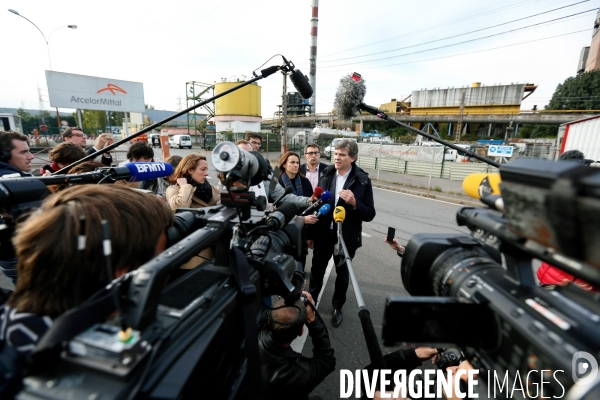 Arnaud Montebourg rencontre les organisations syndicales d Arcelormittal Florange