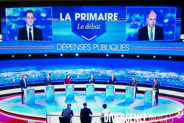 Debat televise pour la primaire de droite.