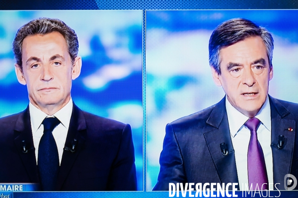 Debat televise pour la primaire de droite.