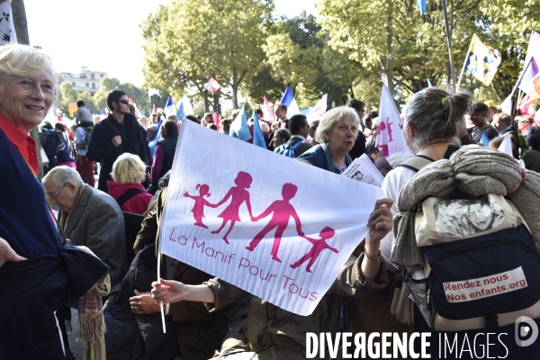 Manif pour tous. Event for all.