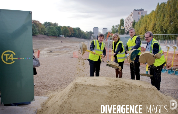 Inauguration des travaux du nouveau tramway T4