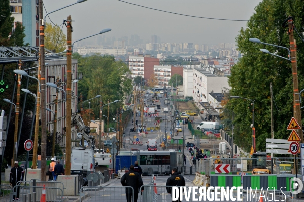 Inauguration des travaux du nouveau tramway T4