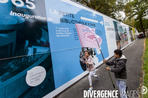 Manifestation contre la fermeture de la Petite Bibliothèque Ronde