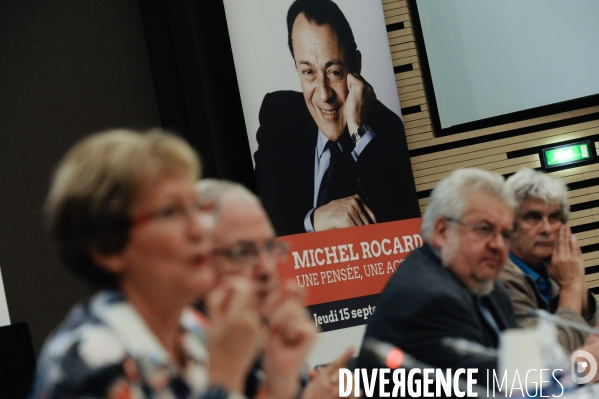 Michel Rocard. Colloque de la Fondation Jean-Jaurès