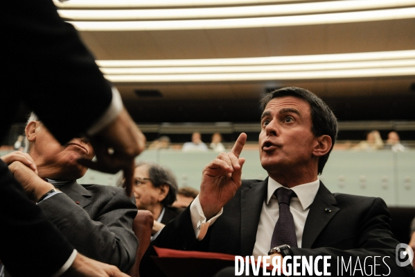 Michel Rocard. Colloque de la Fondation Jean-Jaurès