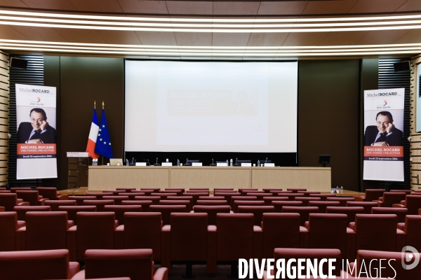 Michel Rocard. Colloque de la Fondation Jean-Jaurès