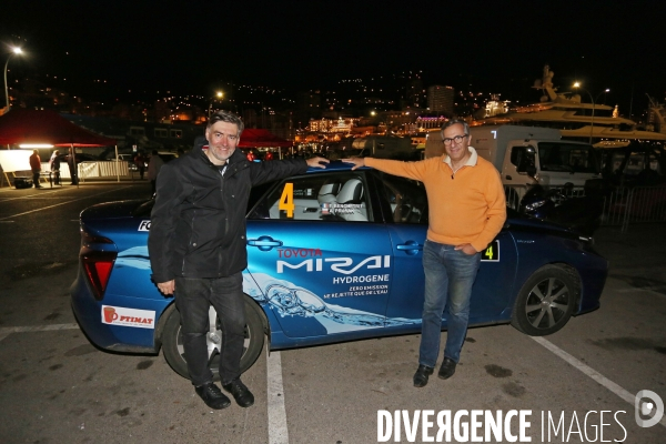 E-Rallye Monte Carlo. Victoire de la Toyota Mirai.