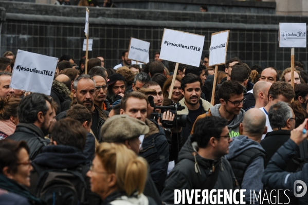 ITélé, manifestation et grève