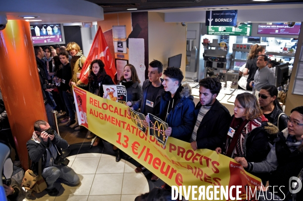 Blocages de restaurants McDonald s pour demander de meilleurs salaires