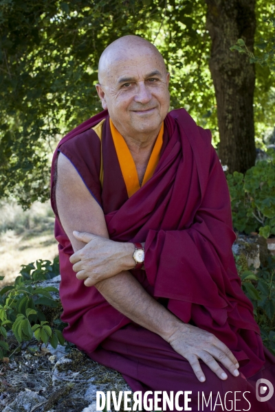 La Peintre Yahne Le Toumelin et son fils Matthieu Ricard chez eux en Dordogne