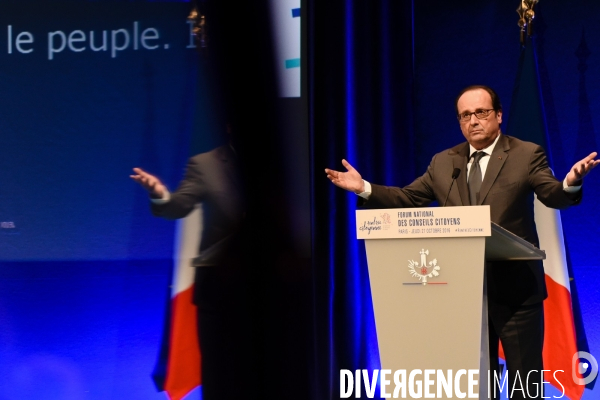 François Hollande au Forum national des conseils citoyens