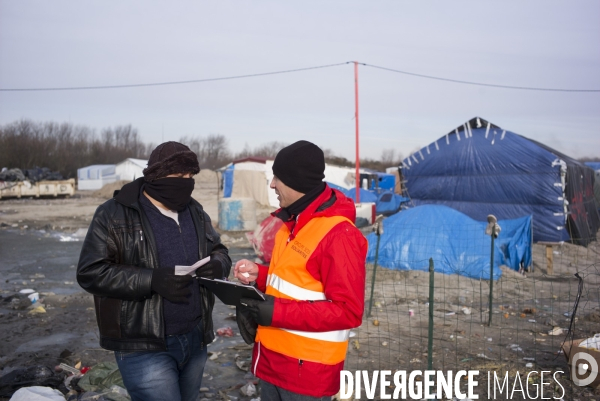 La jungle de calais, abritant des refugies.