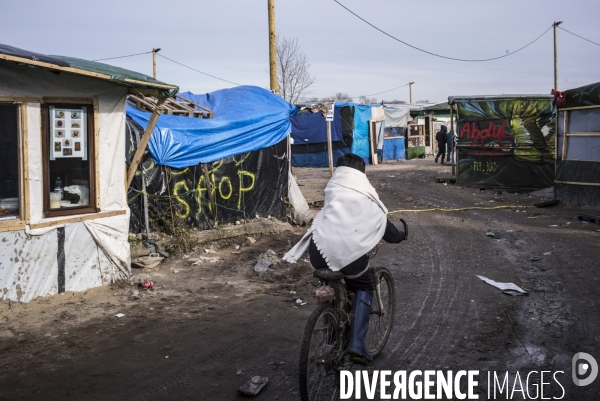 La jungle de calais, abritant des refugies.