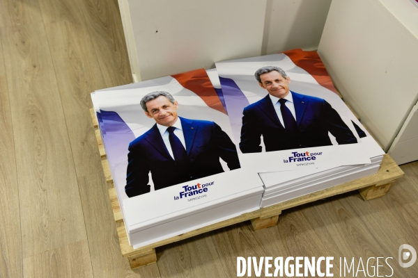 Tout pour la France. Conférence de presse. Campagne de Nicolas Sarkozy pour la primaire de la droite et du centre