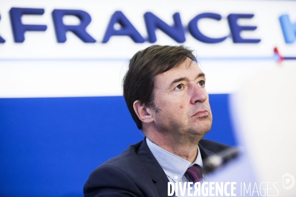 Jean-Marc Janaillac, PDG du groupe, dévoile son plan stratégique «Trust Together»,  la création d une nouvelle compagnie et la nomination de Franck TERNER, nouveau directeur général d Air France