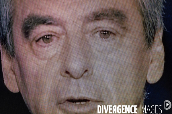 Captures d ecran, second debat télévisé pour la primaire de droite et du centre.