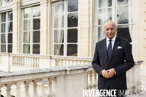 Laurent FABIUS, Président du Conseil Constitutionnel, dans son bureau du Palais Royal.