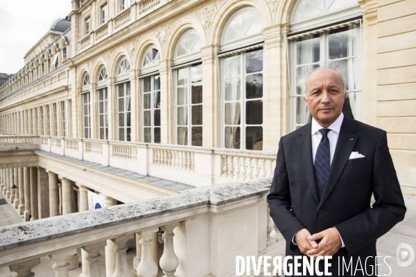 Laurent FABIUS, Président du Conseil Constitutionnel, dans son bureau du Palais Royal.