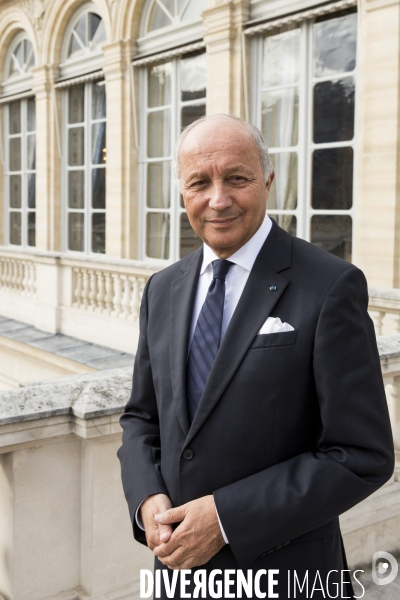 Laurent FABIUS, Président du Conseil Constitutionnel, dans son bureau du Palais Royal.