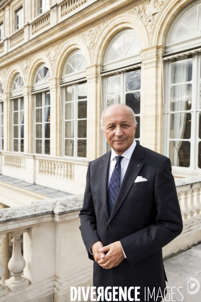 Laurent FABIUS, Président du Conseil Constitutionnel, dans son bureau du Palais Royal.