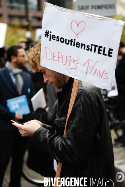 ITélé. Gréve et manifestation