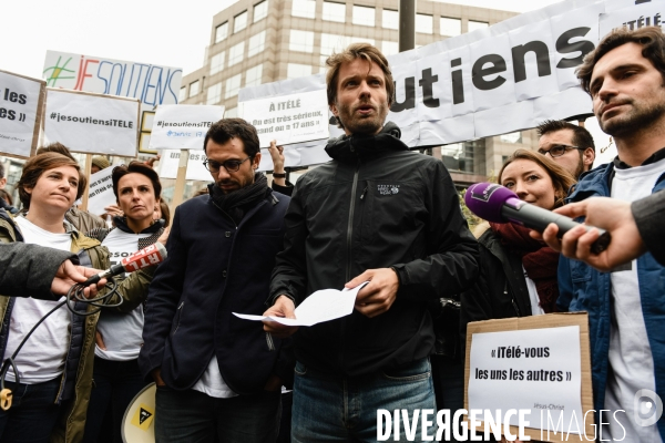 ITélé. Gréve et manifestation