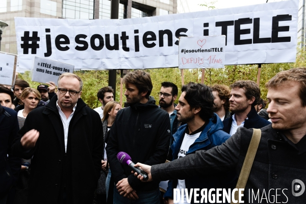 ITélé. Gréve et manifestation