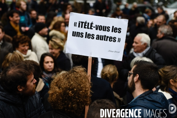 ITélé. Gréve et manifestation