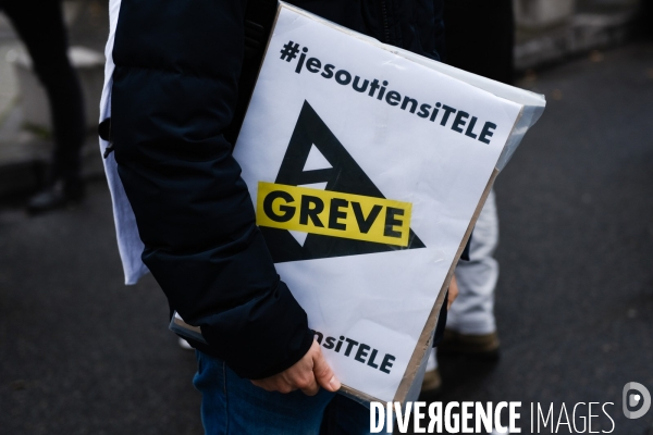 ITélé. Gréve et manifestation