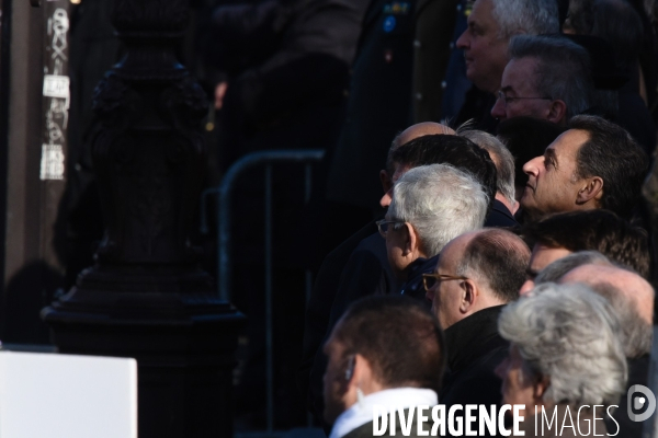 François Hollande et Manuel Valls aux cérémonies du 11 Novembre