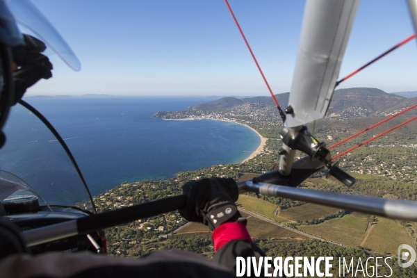 Vue aérienne du Var