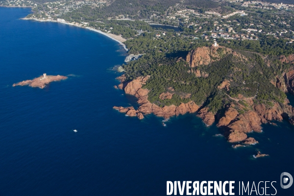 Vue aérienne du Var