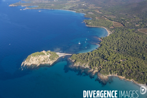 Vue aérienne du Var