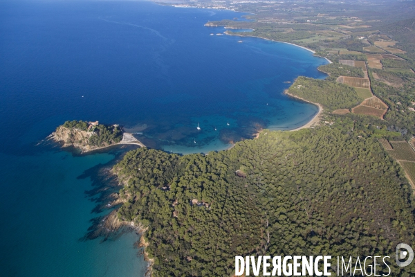 Vue aérienne du Var