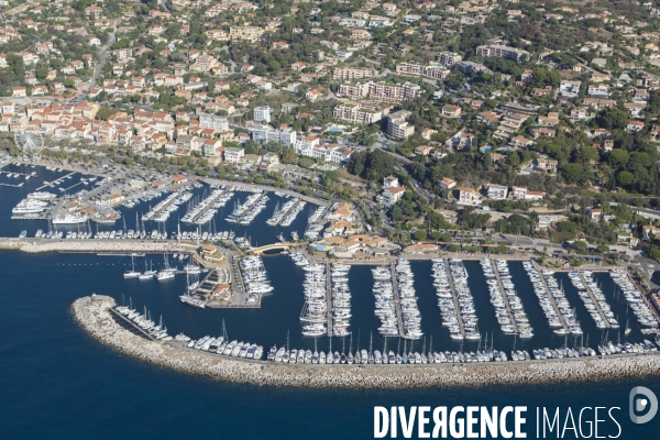 Vue aérienne du Var