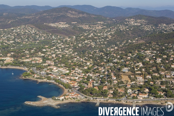 Vue aérienne du Var