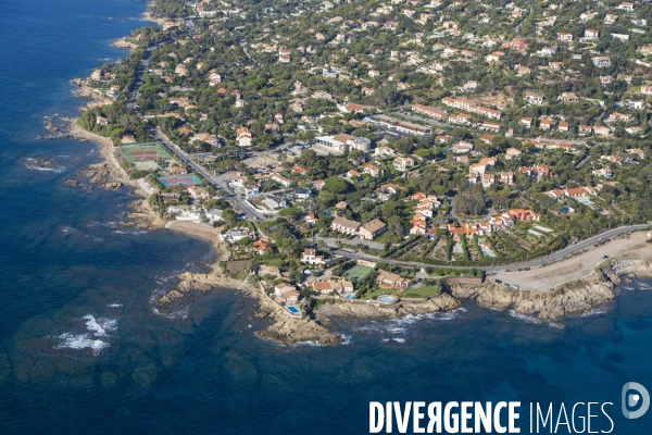 Vue aérienne du Var