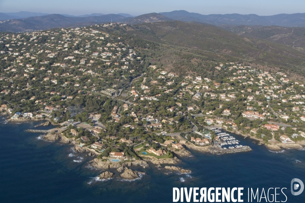 Vue aérienne du Var